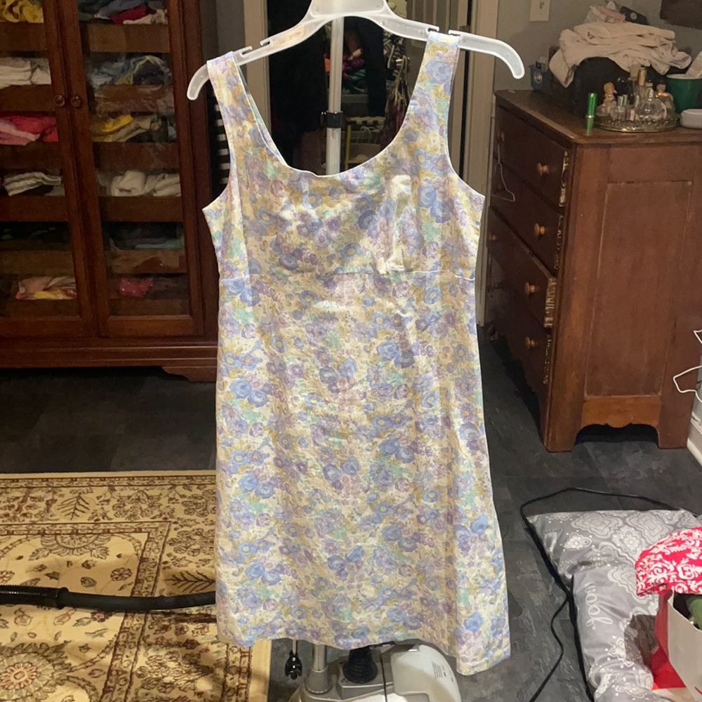 Laura Ashley linen floral dress 6